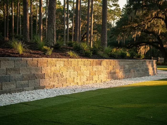 Seating wall & planted beds · St. Marks